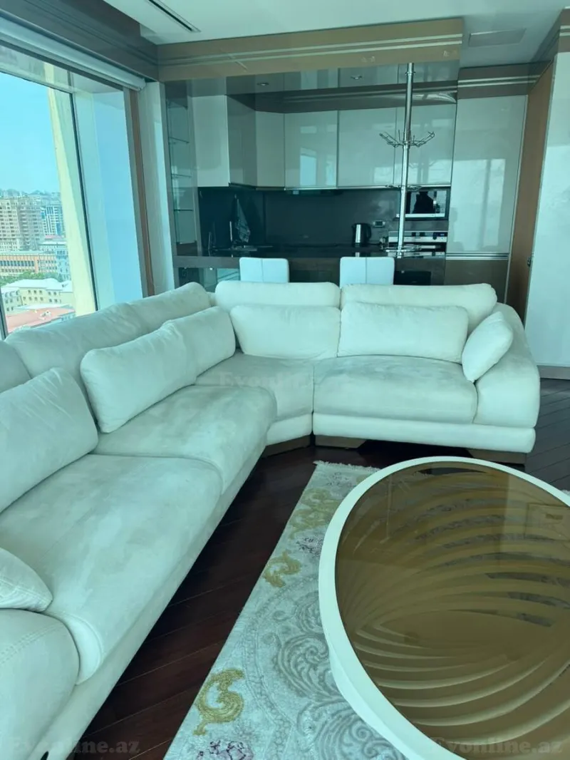 Kirayə verilir 2 otaqlı Mənzil Yeni tikili 80 m² Sahil m. - şəkil 3