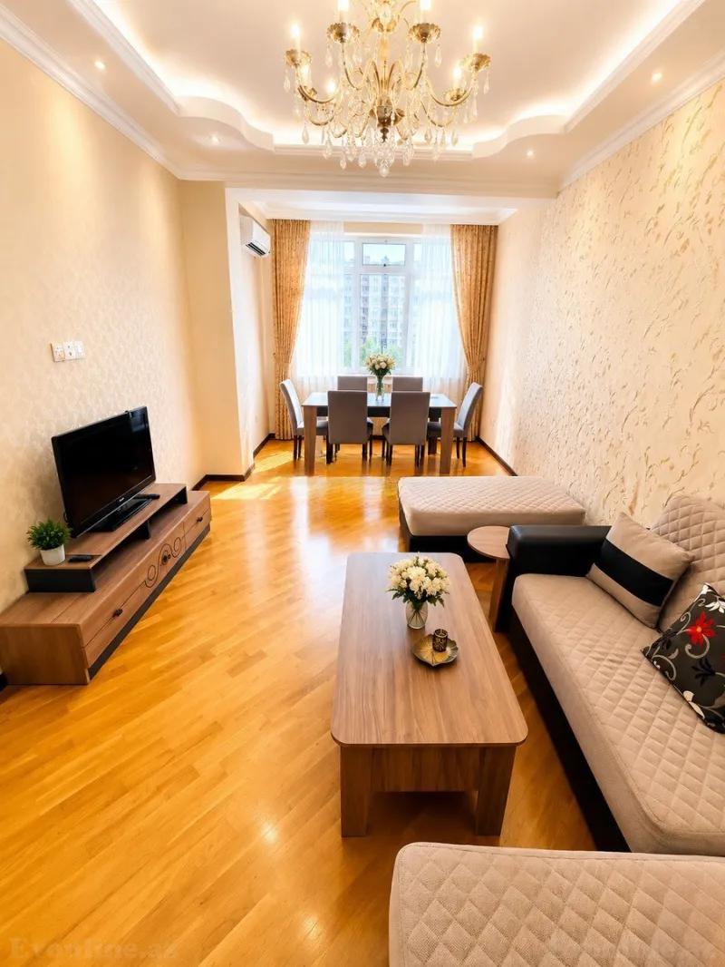 Kirayə verilir 2 otaqlı Mənzil Yeni tikili 75 m² Nərimanov r. - şəkil 4