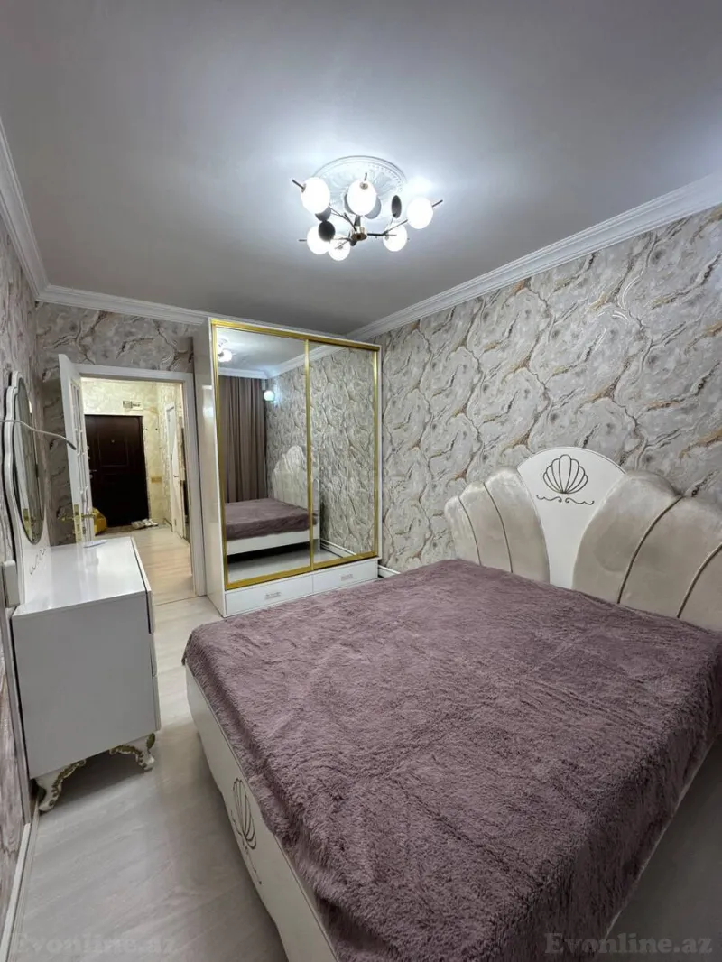 Kirayə verilir 2 otaqlı Mənzil Yeni tikili 60 m² İnşaatçılar m.