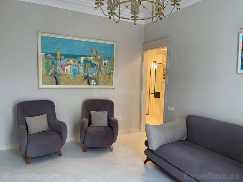 Kirayə verilir 3 otaqlı Mənzil Yeni tikili 80 m² Səbail r. - şəkil 4