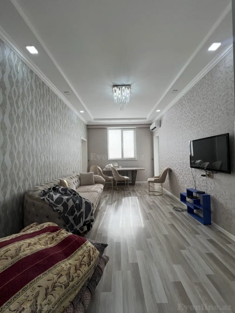 Satılır 3 otaqlı Mənzil Yeni tikili 75 m² İnşaatçılar m. - şəkil 2