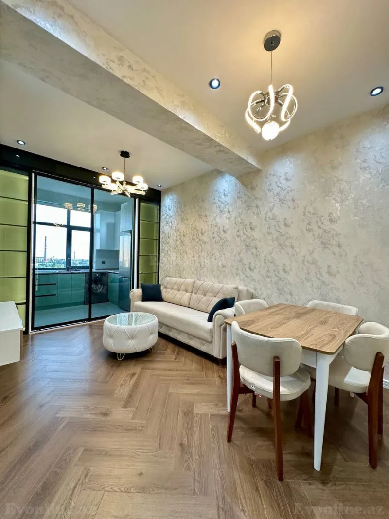 Satılır 2 otaqlı Mənzil Yeni tikili 52 m² Qara Qarayev m. - şəkil 2