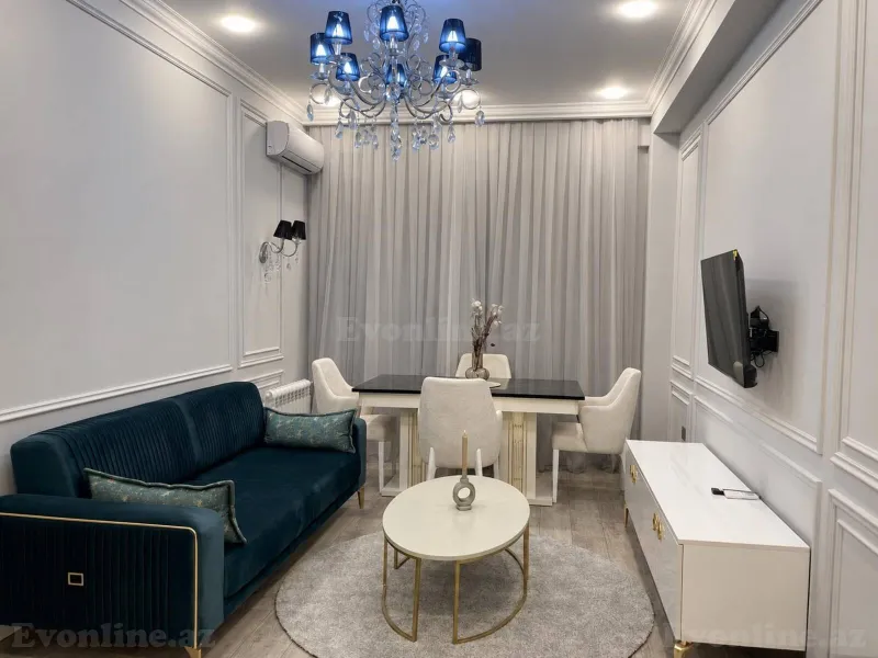 Kirayə verilir 2 otaqlı Mənzil Yeni tikili 85 m² Nəsimi r. - şəkil 3