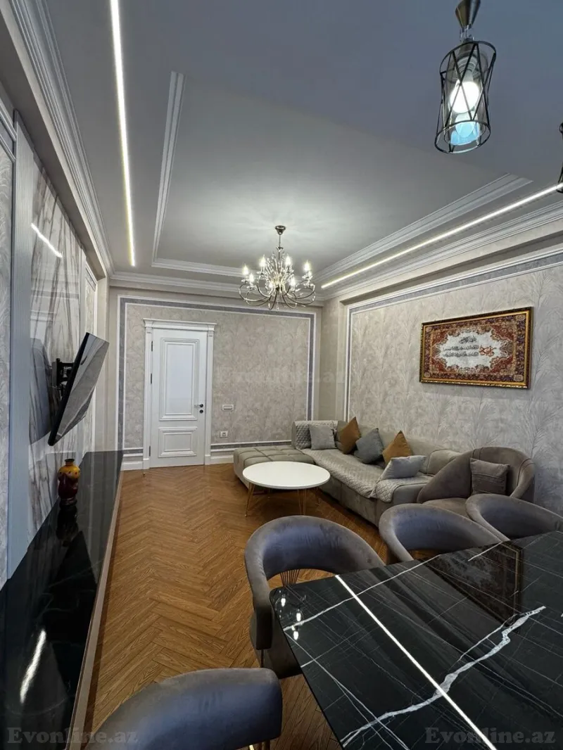 Satılır 3 otaqlı Mənzil Yeni tikili 130 m² Elmlər Akademiyası m. - şəkil 3