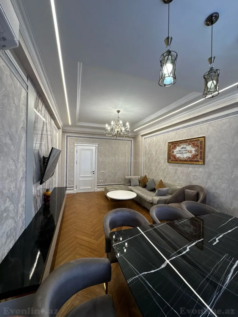 Satılır 3 otaqlı Mənzil Yeni tikili 130 m² Elmlər Akademiyası m. - şəkil 4