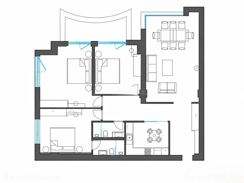Satılır 3 otaqlı Mənzil Yeni tikili 136 m² Xətai r. - şəkil 6