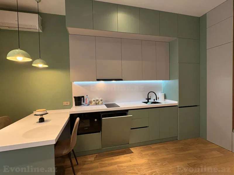 Kirayə verilir 1 otaqlı Mənzil Yeni tikili 50 m² Ağ şəhər - şəkil 4