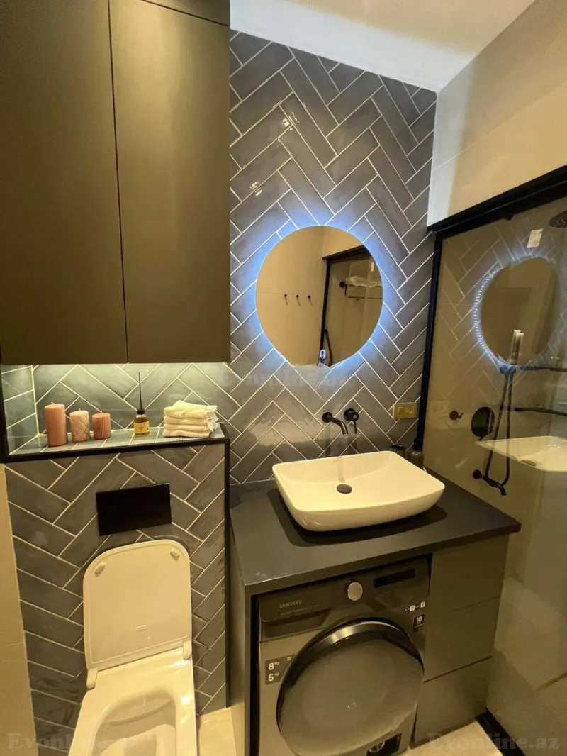 Kirayə verilir 1 otaqlı Mənzil Yeni tikili 50 m² Ağ şəhər - şəkil 8