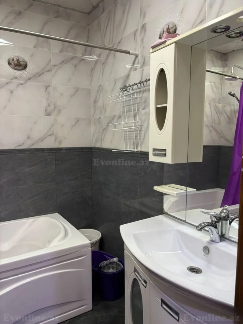 Kirayə verilir 3 otaqlı Mənzil Yeni tikili 150 m² Nəsimi r. - şəkil 26