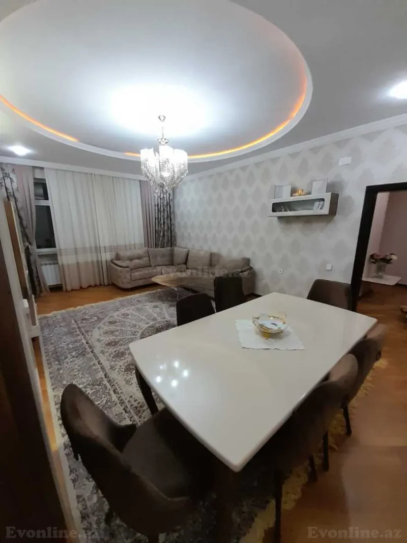 Satılır 3 otaqlı Mənzil Yeni tikili 120 m² İnşaatçılar m. - şəkil 2