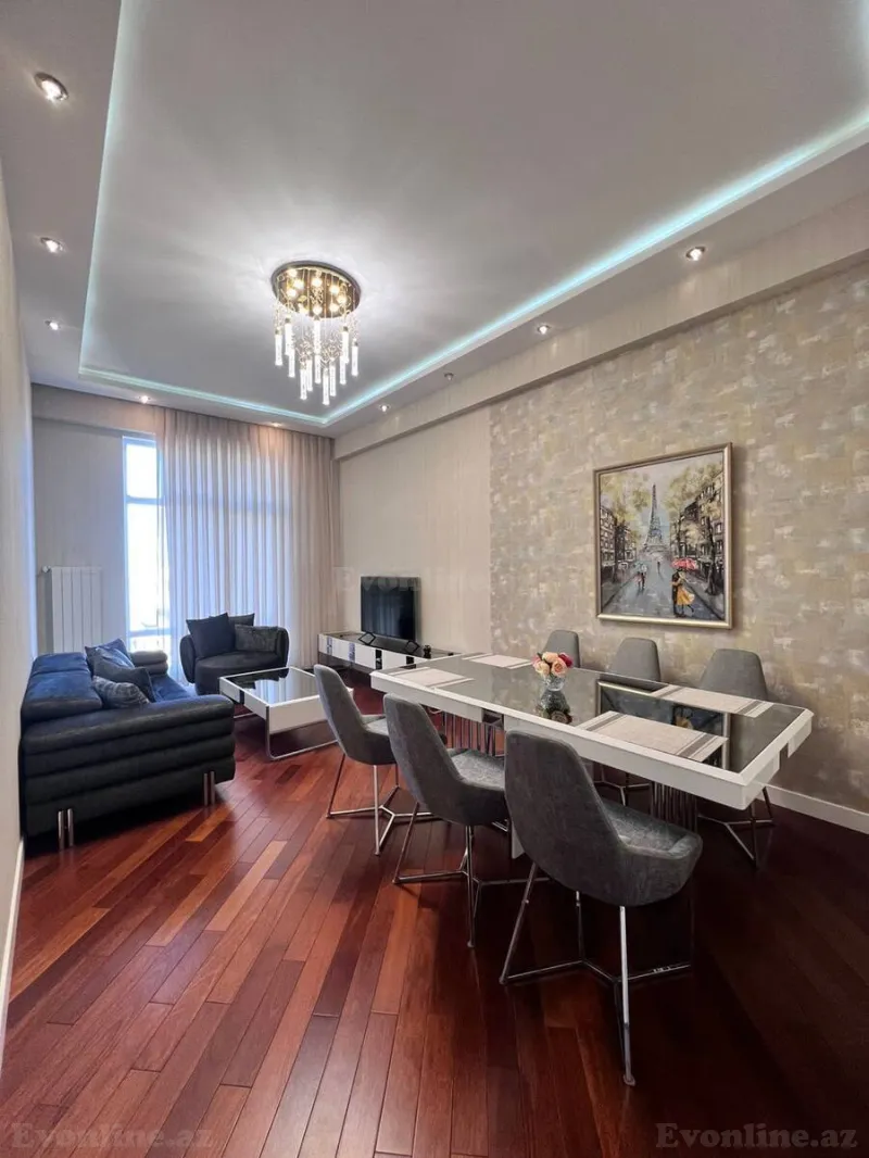 Kirayə verilir 2 otaqlı Mənzil Yeni tikili 80 m² Nizami m. - şəkil 2