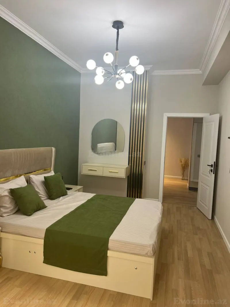 Kirayə verilir 3 otaqlı Mənzil Yeni tikili 90 m² Nərimanov r. - şəkil 2