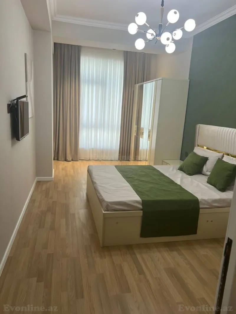 Kirayə verilir 3 otaqlı Mənzil Yeni tikili 90 m² Nərimanov r. - şəkil 10