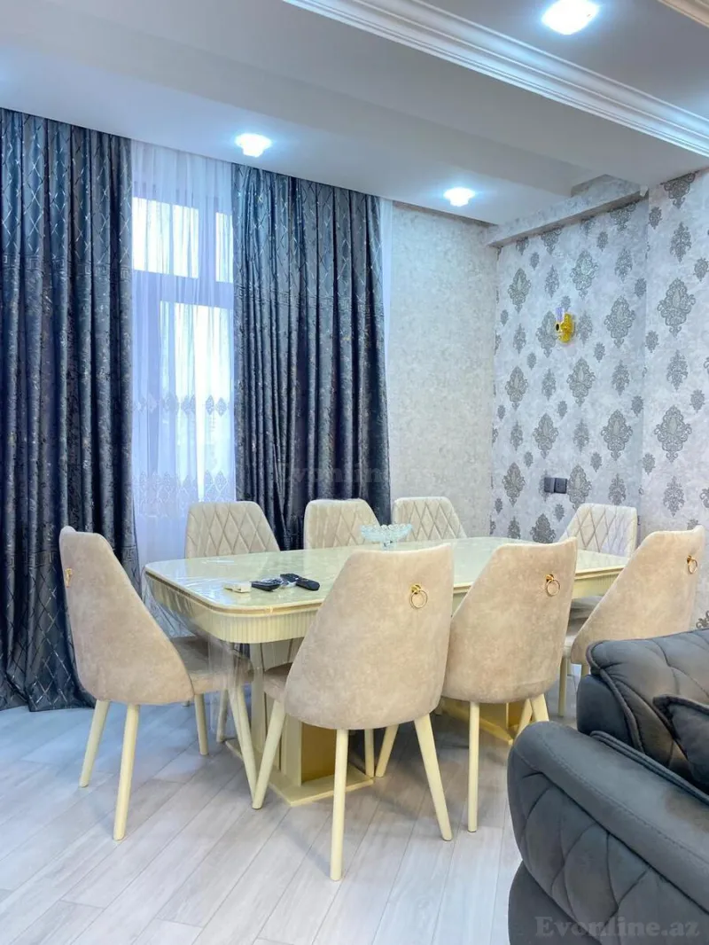 Kirayə verilir 3 otaqlı Mənzil Yeni tikili 140 m² Nəsimi r. - şəkil 3