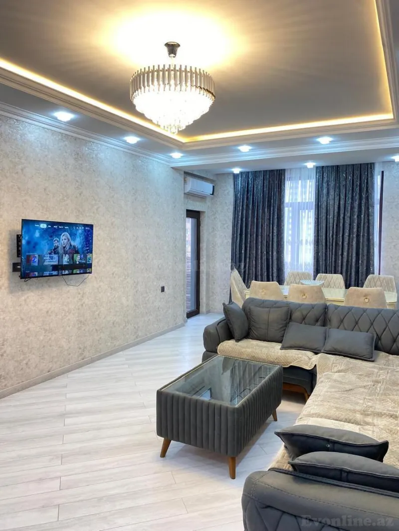 Kirayə verilir 3 otaqlı Mənzil Yeni tikili 140 m² Nəsimi r. - şəkil 5