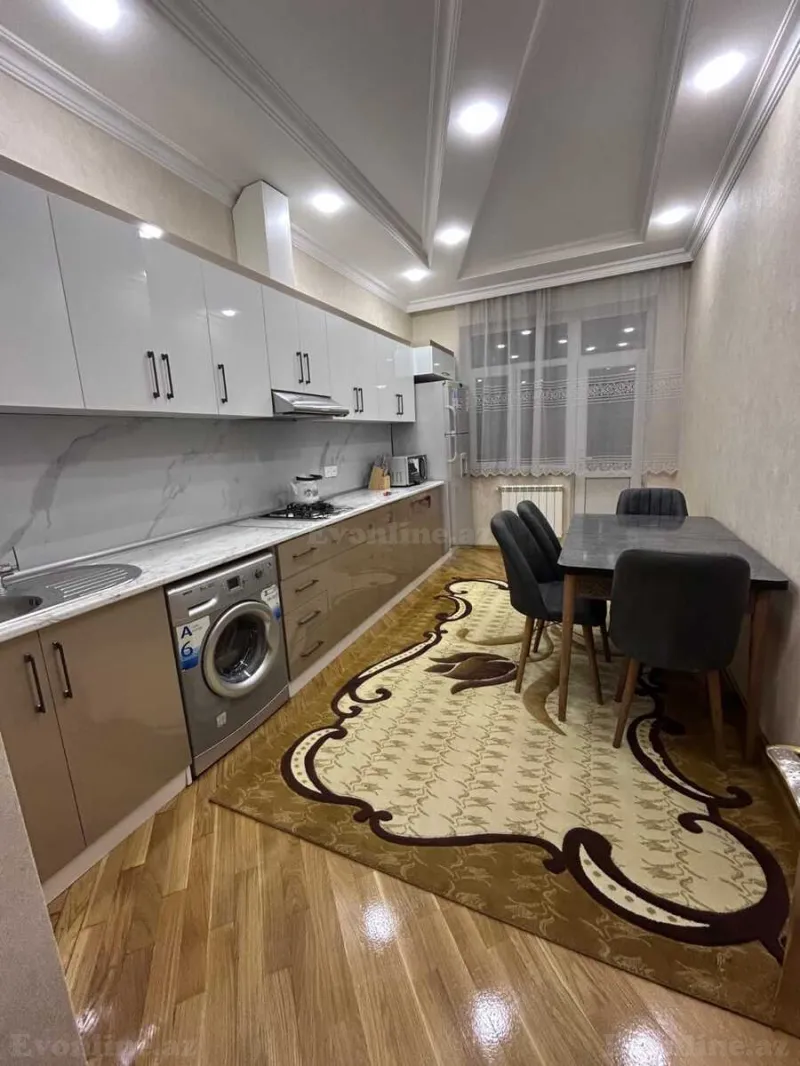 Kirayə verilir 2 otaqlı Mənzil Yeni tikili 90 m² Nərimanov r. - şəkil 4