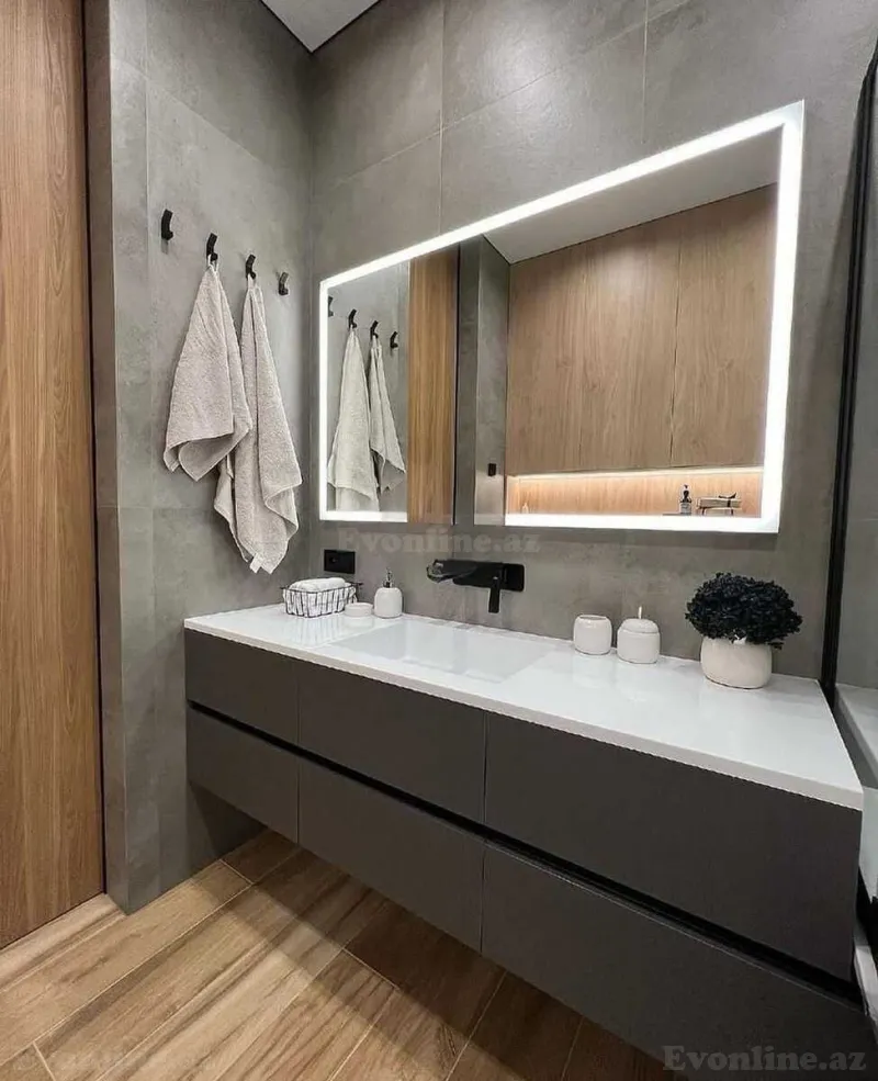 Kirayə verilir 2 otaqlı Mənzil Yeni tikili 60 m² Nəsimi r. - şəkil 8