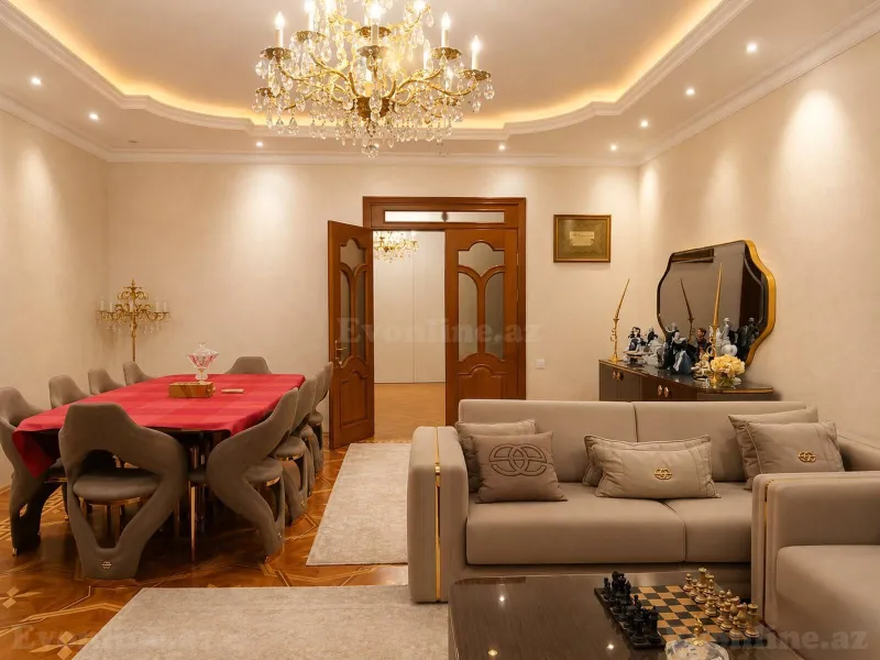 Kirayə verilir 4 otaqlı Mənzil Yeni tikili 215 m² Nəsimi r. - şəkil 2