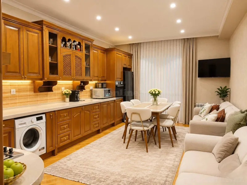 Kirayə verilir 4 otaqlı Mənzil Yeni tikili 215 m² Nəsimi r. - şəkil 3