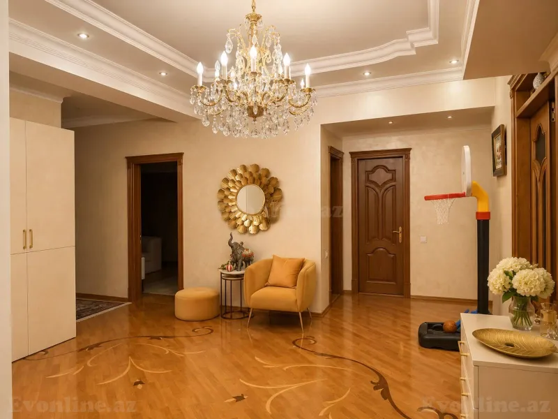 Kirayə verilir 4 otaqlı Mənzil Yeni tikili 215 m² Nəsimi r. - şəkil 11