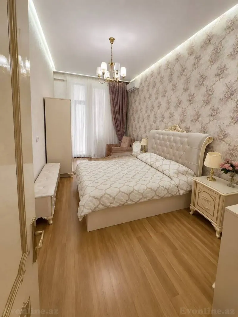 Kirayə verilir 2 otaqlı Mənzil Yeni tikili 74 m² Nəsimi r. - şəkil 3