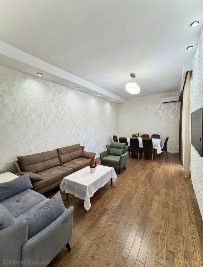 Satılır 3 otaqlı Mənzil Yeni tikili 107 m² Tbilisi pr. - şəkil 2