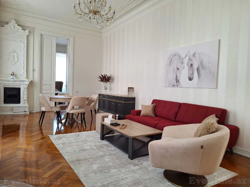 2 otaqlı Mənzil 75 m² Sahil m. Kirayə verilir