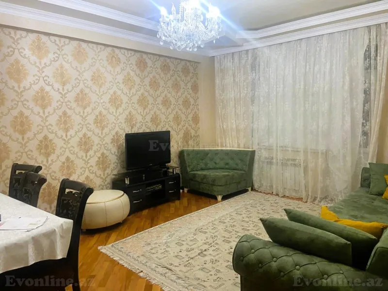 Kirayə verilir 3 otaqlı Mənzil Yeni tikili 125 m² Nəsimi r. - şəkil 2