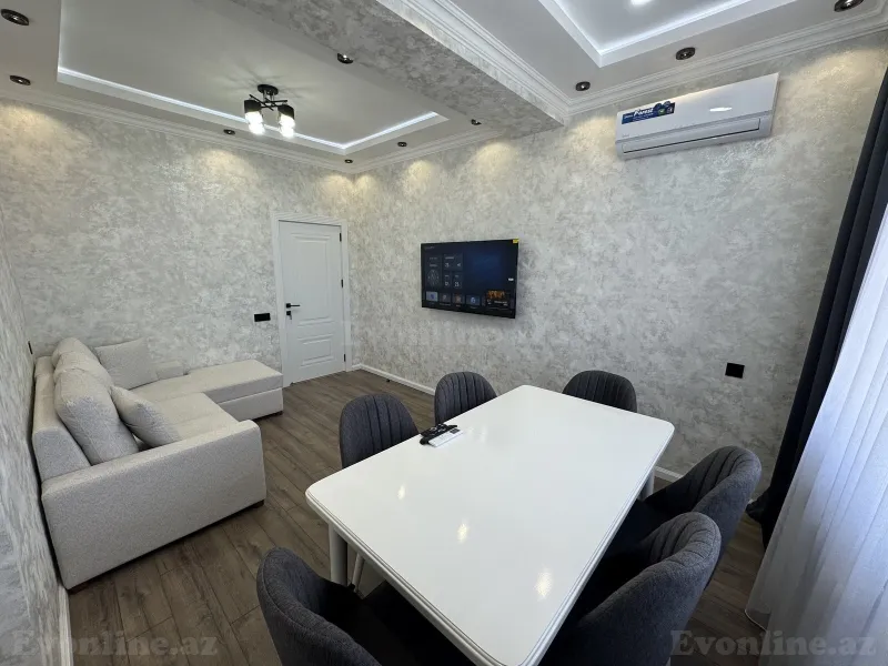 Kirayə verilir 2 otaqlı Mənzil Yeni tikili 80 m² Əhmədli m. - şəkil 2