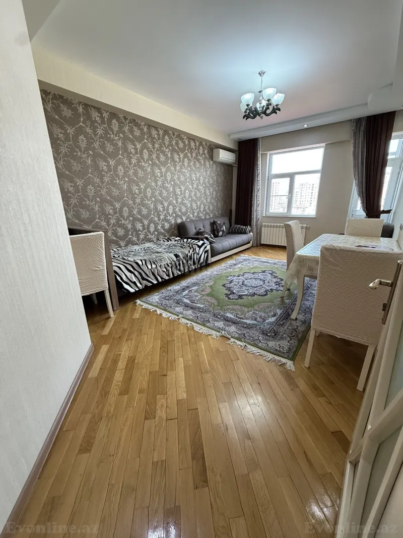 Kirayə verilir 2 otaqlı Mənzil Yeni tikili 60 m² Qara Qarayev m. - şəkil 2