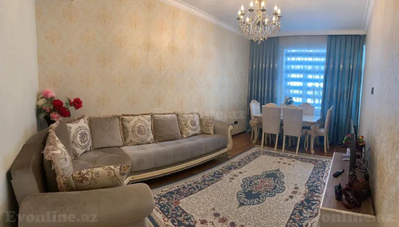 3 otaqlı Mənzil 88 m² İnşaatçılar m. Kirayə verilir