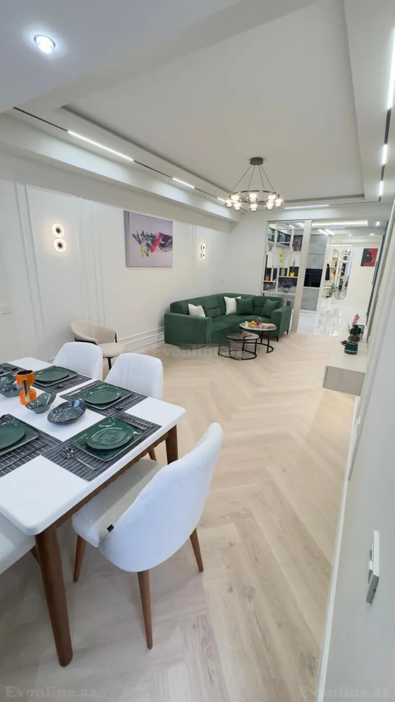 Satılır 3 otaqlı Mənzil Yeni tikili 91 m² 8 Noyabr m. - şəkil 3