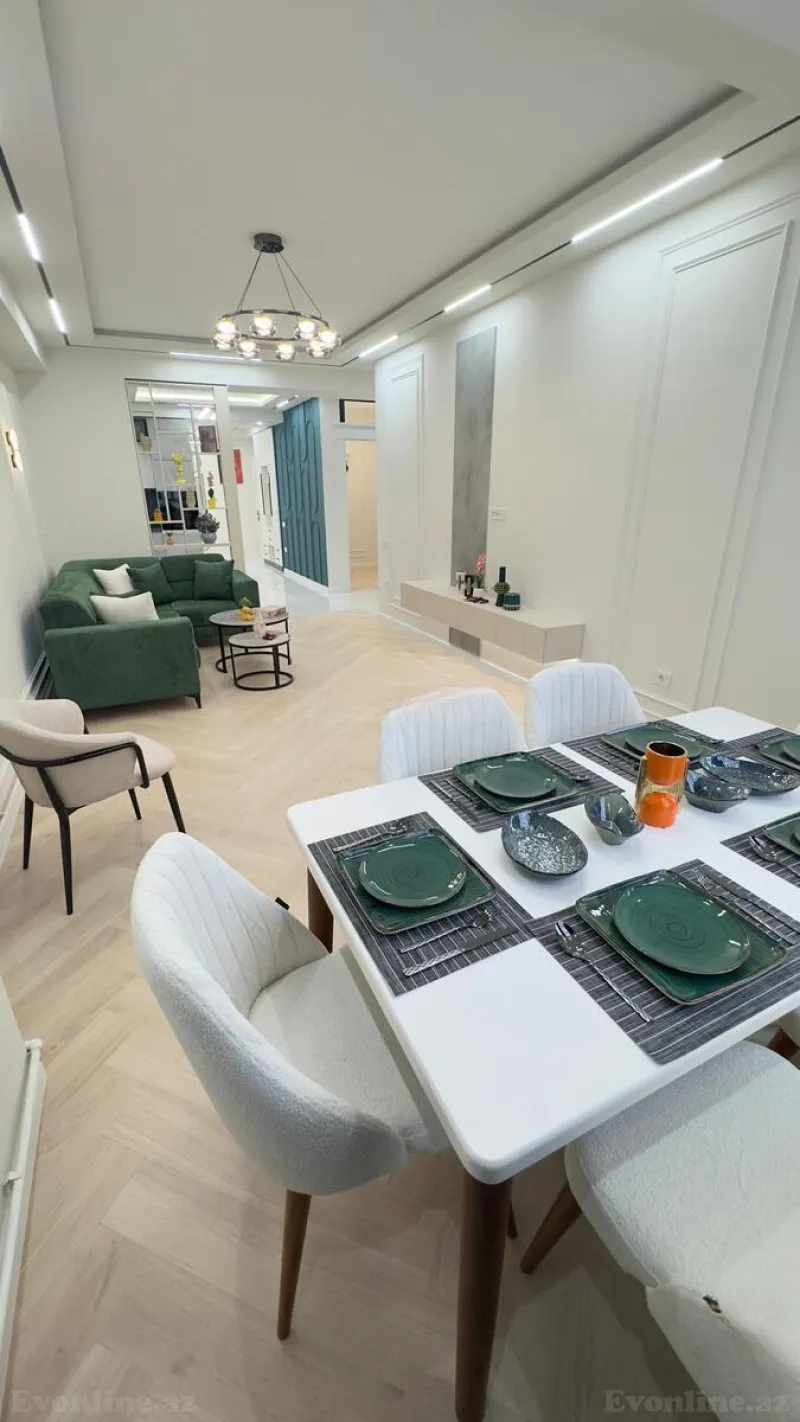 Satılır 3 otaqlı Mənzil Yeni tikili 91 m² 8 Noyabr m. - şəkil 4