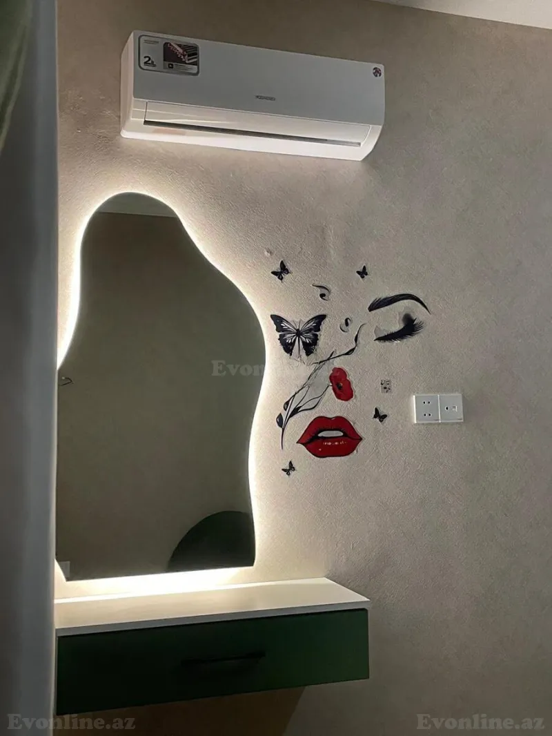 Kirayə verilir 2 otaqlı Mənzil Yeni tikili 60 m² Dərnəgül m. - şəkil 7