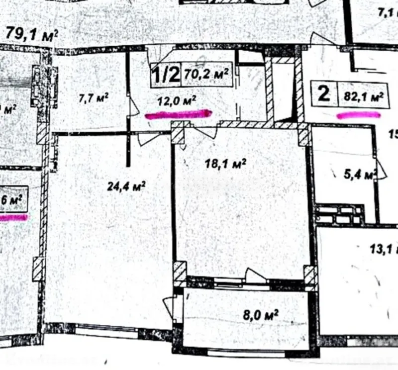 Satılır 2 otaqlı Mənzil Yeni tikili 71 m² Qara Qarayev m. - şəkil 3