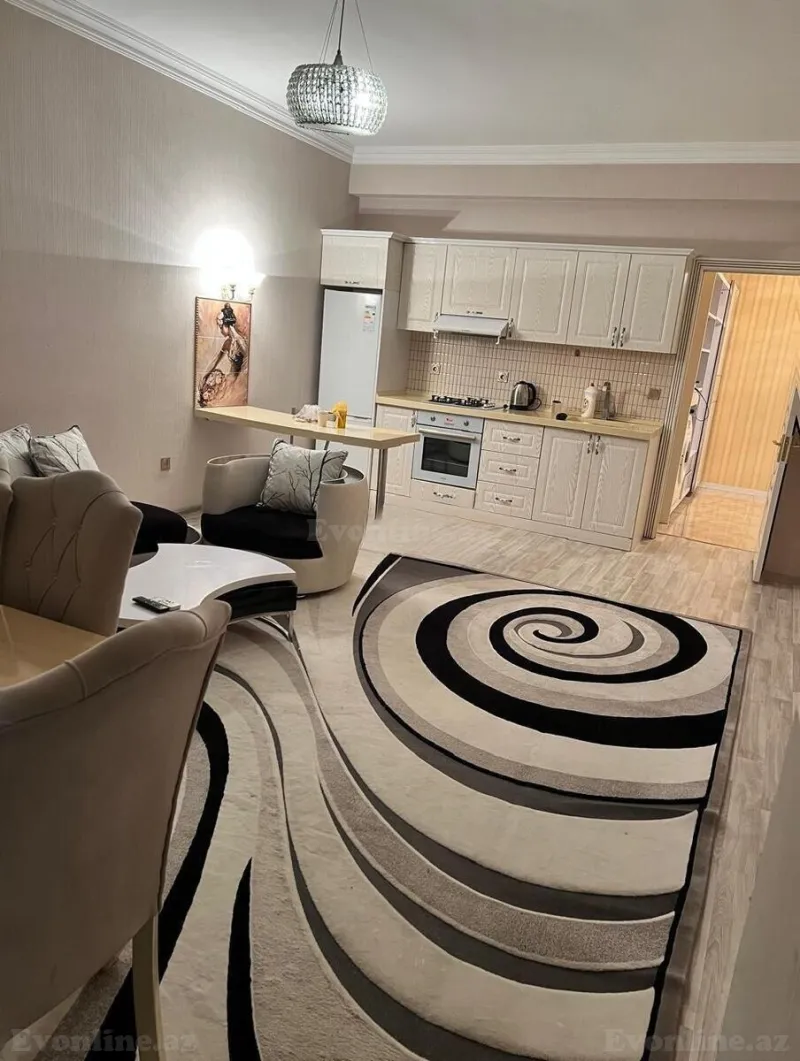 Kirayə verilir 2 otaqlı Mənzil Yeni tikili 80 m² Gənclik m. - şəkil 2