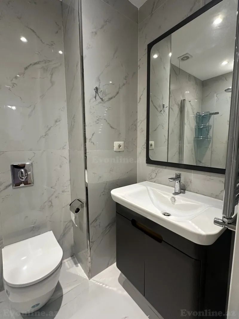 Kirayə verilir 2 otaqlı Mənzil Yeni tikili 50 m² Yasamal - şəkil 7