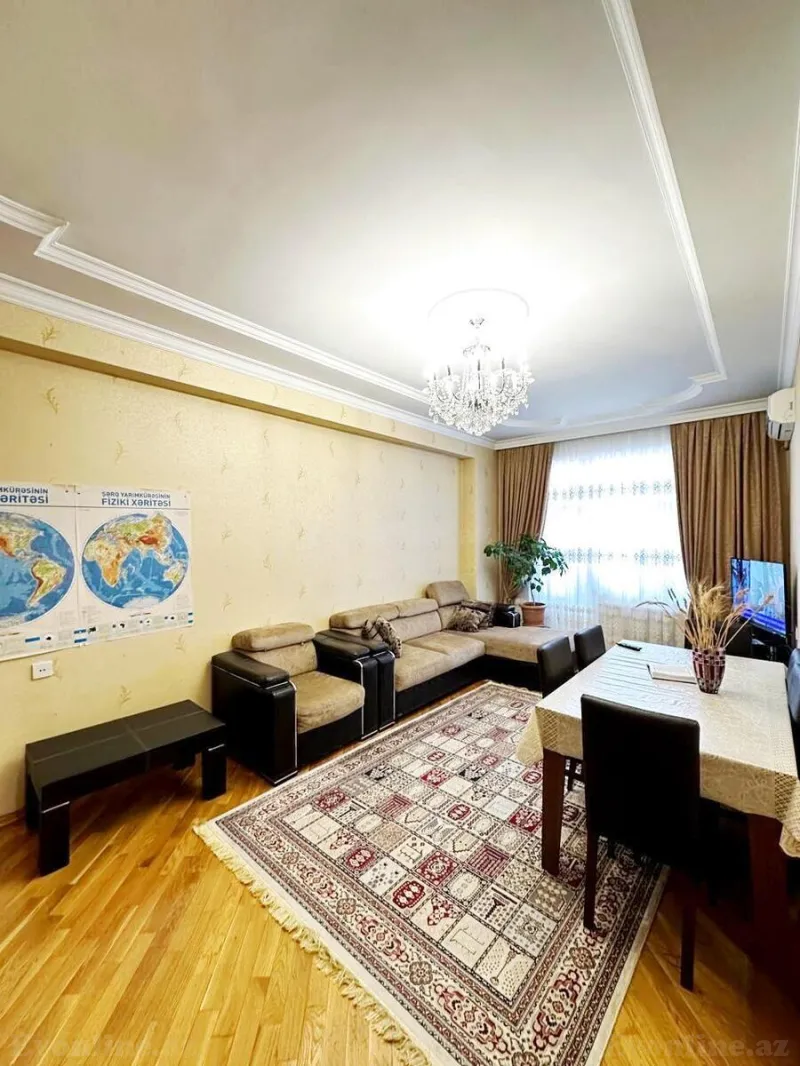 Satılır 3 otaqlı Mənzil Yeni tikili 88 m² Həzi Aslanov m. - şəkil 2