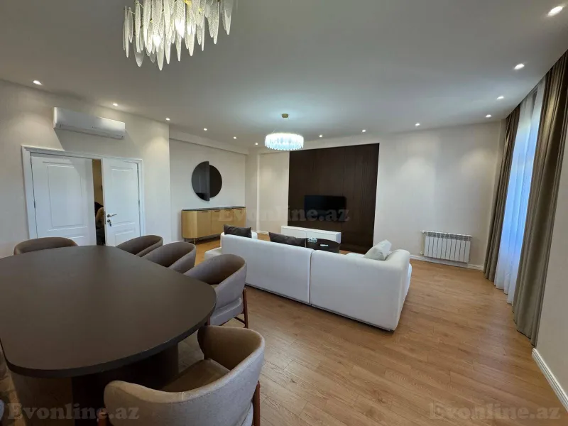 Kirayə verilir 3 otaqlı Mənzil Yeni tikili 160 m² Nizami m. - şəkil 2