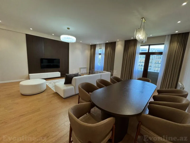 Kirayə verilir 3 otaqlı Mənzil Yeni tikili 160 m² Nizami m. - şəkil 3