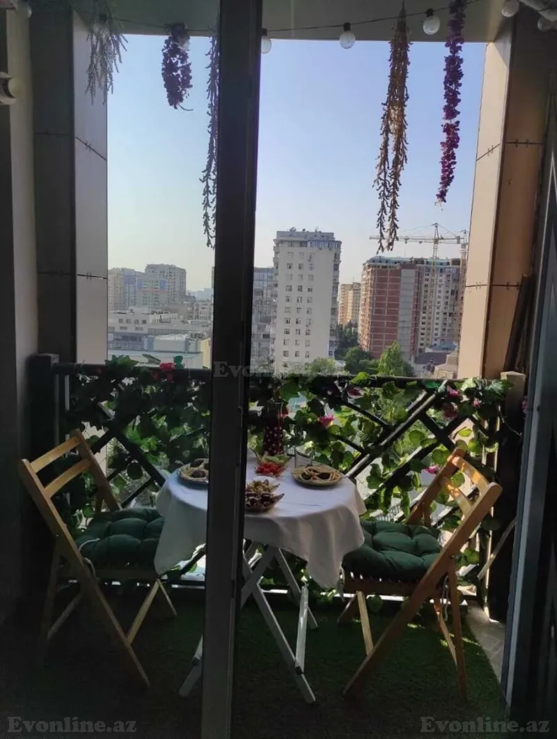 Kirayə verilir 3 otaqlı Mənzil Yeni tikili 90 m² Nəsimi r. - şəkil 3