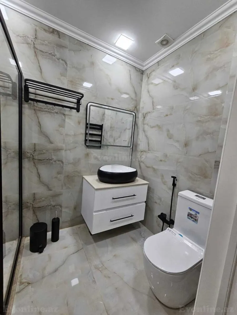 Kirayə verilir 2 otaqlı Mənzil Yeni tikili 70 m² Nəsimi r. - şəkil 7