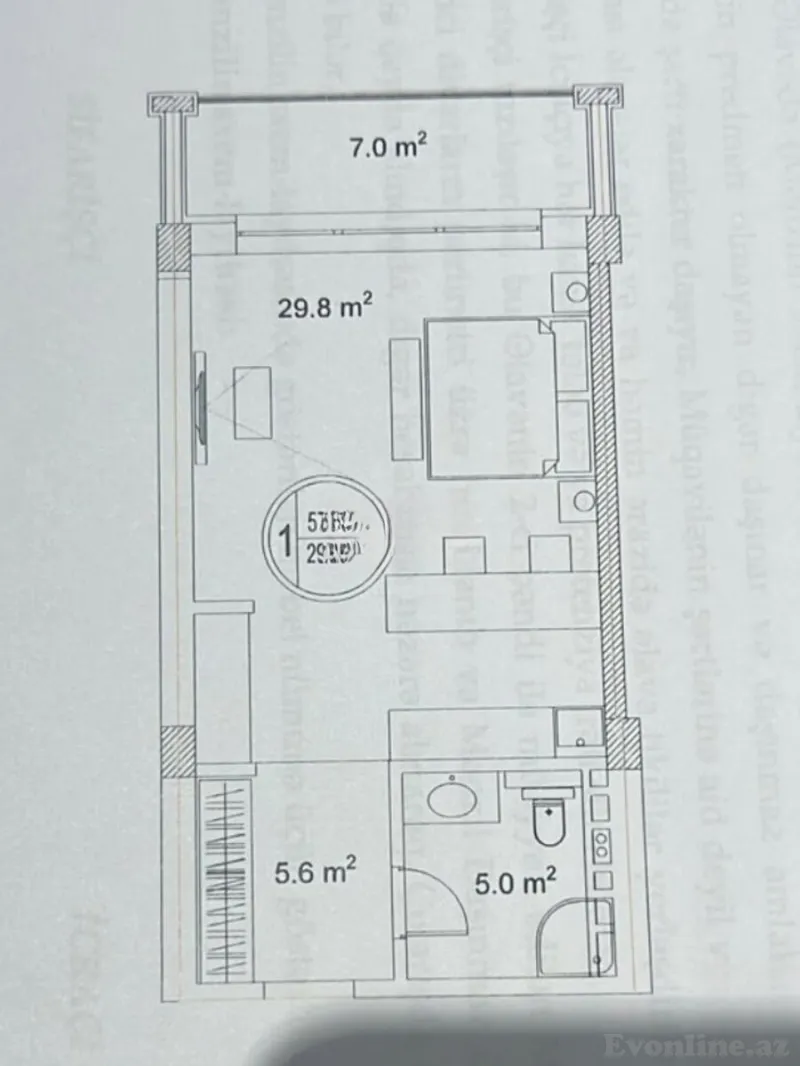 Satılır 1 otaqlı Mənzil Yeni tikili 57 m² Sea Breeze - şəkil 15