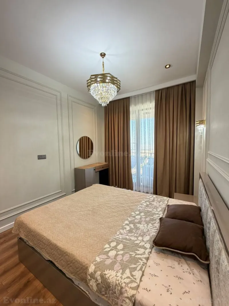 Kirayə verilir 2 otaqlı Mənzil Yeni tikili 80 m² Koroğlu m. - şəkil 2