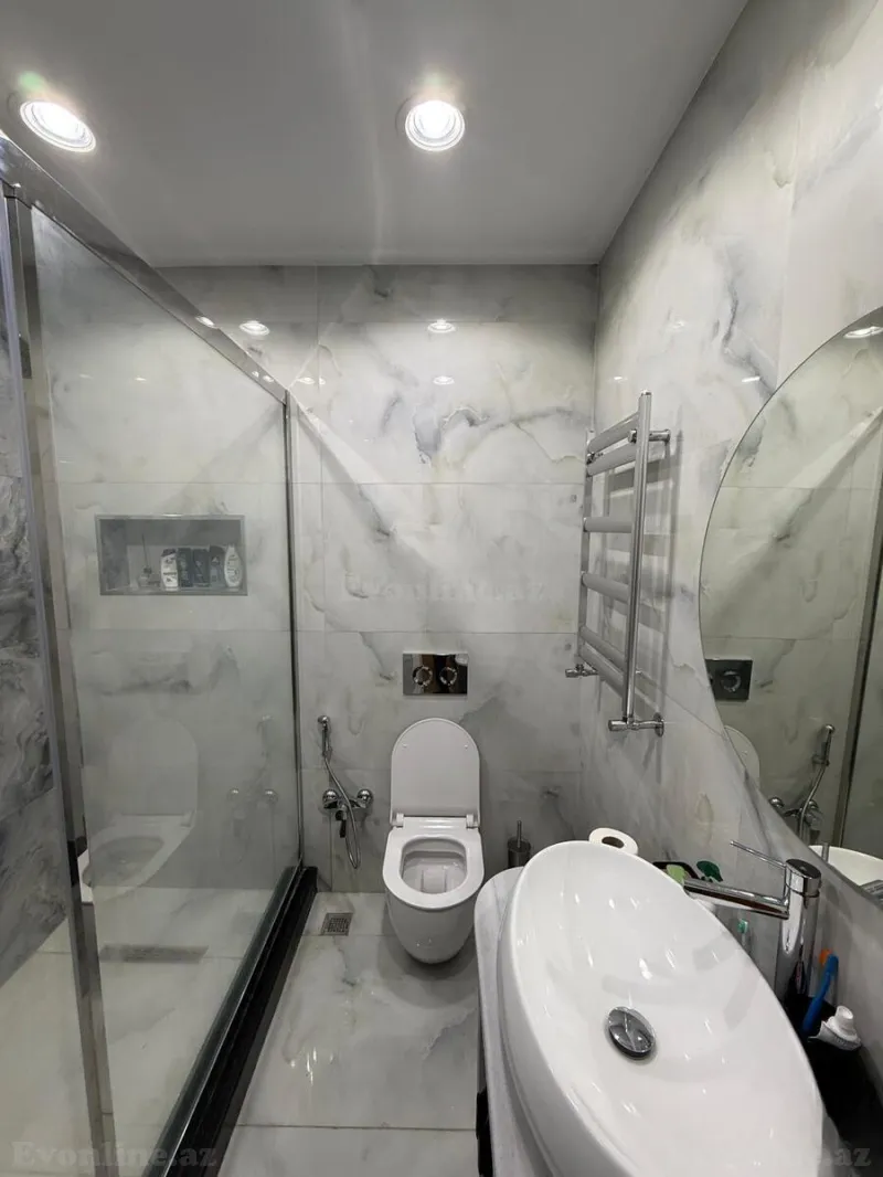 Kirayə verilir 2 otaqlı Mənzil Yeni tikili 87 m² Nəsimi r. - şəkil 6