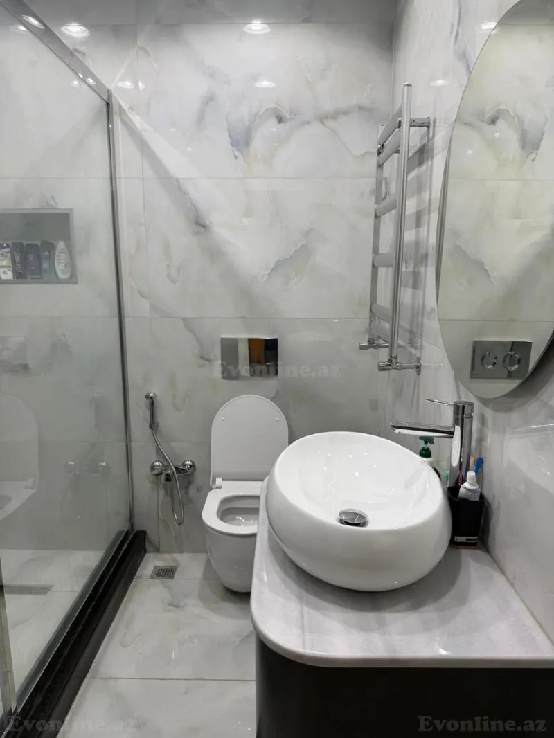 Kirayə verilir 2 otaqlı Mənzil Yeni tikili 87 m² Nəsimi r. - şəkil 7