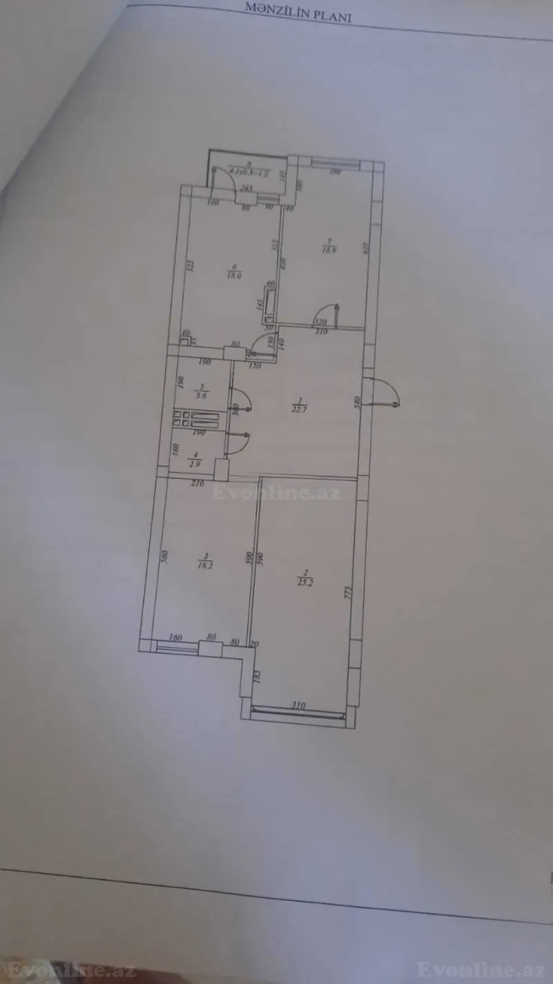 Satılır 3 otaqlı Mənzil Yeni tikili 112 m² Gənclik m. - şəkil 7