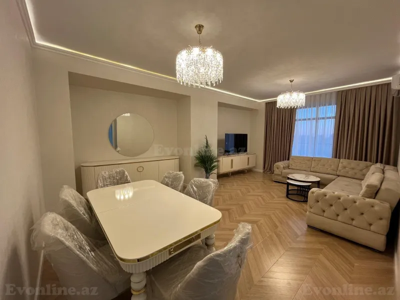 Kirayə verilir 4 otaqlı Mənzil Yeni tikili 180 m² 8 Noyabr m. - şəkil 2