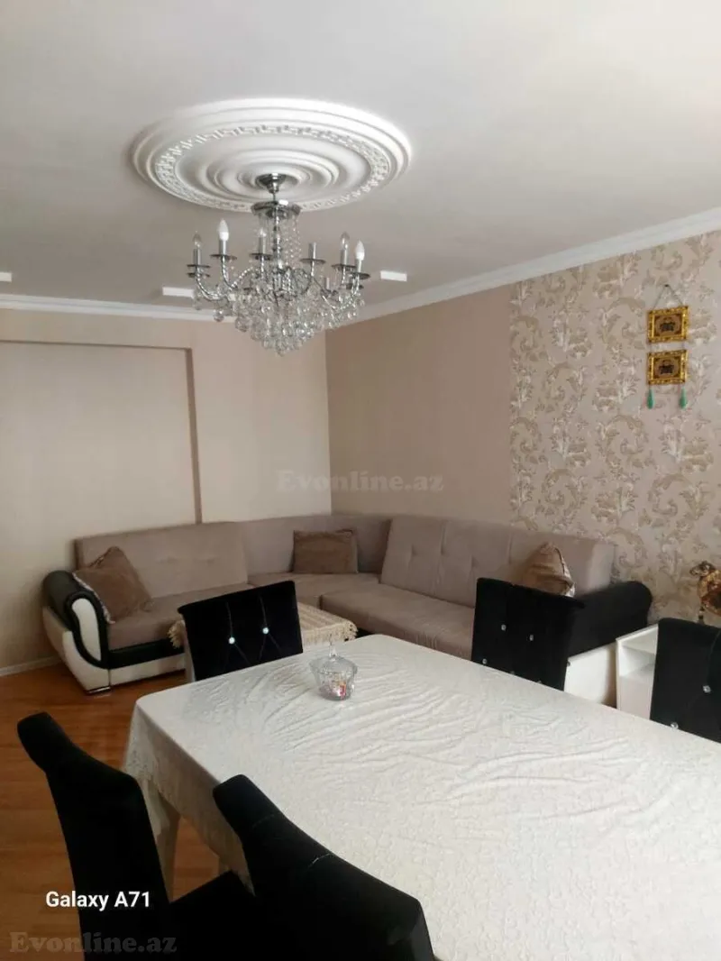 2 otaqlı Mənzil 80 m² İnşaatçılar m. Kirayə verilir