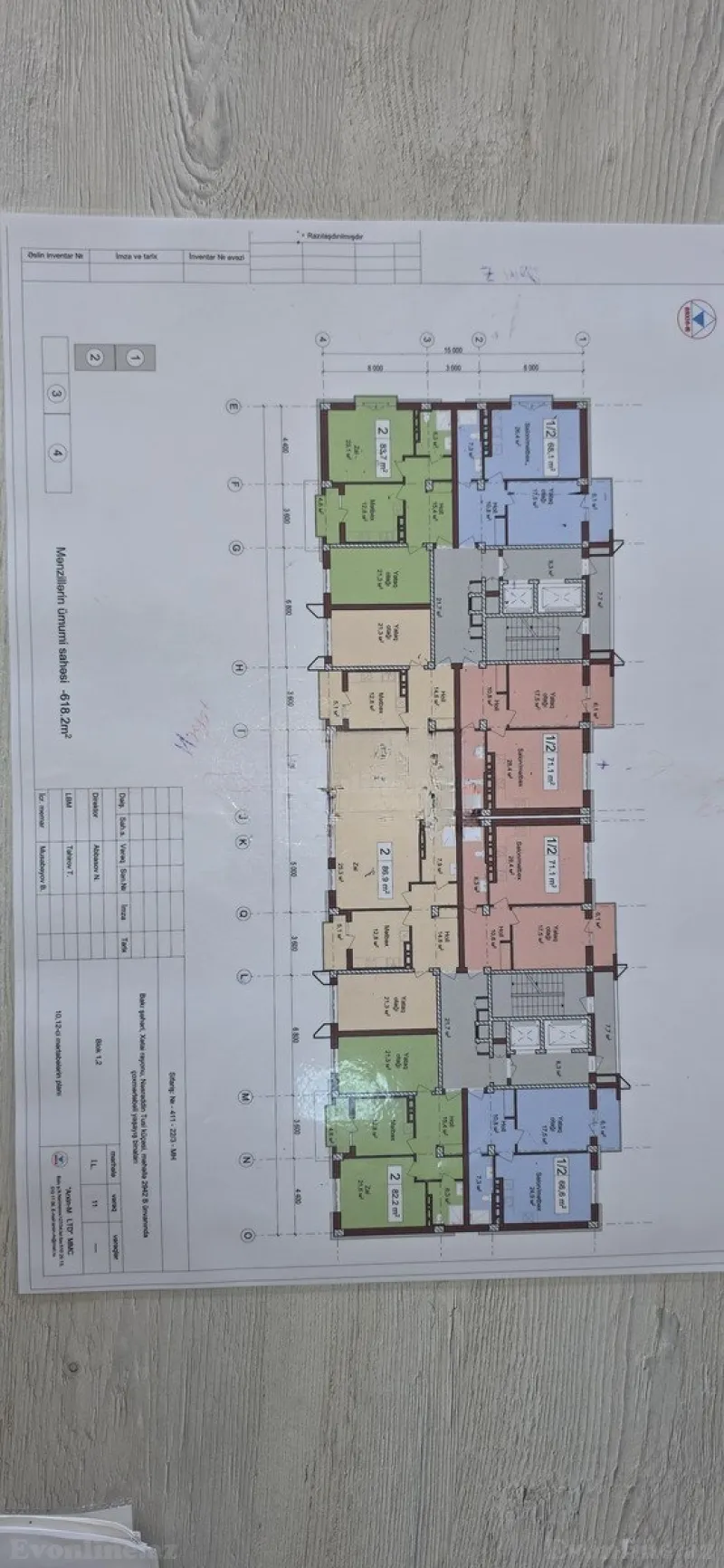 Satılır 1 otaqlı Mənzil Yeni tikili 68.1 m² Həzi Aslanov m. - şəkil 11